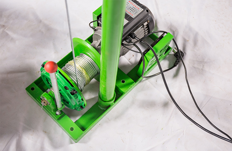 Household Decoration Folding Boom Crane Clutch Motor 