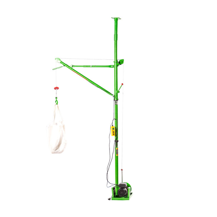 Grúa de construcción de una sola columna para interiores